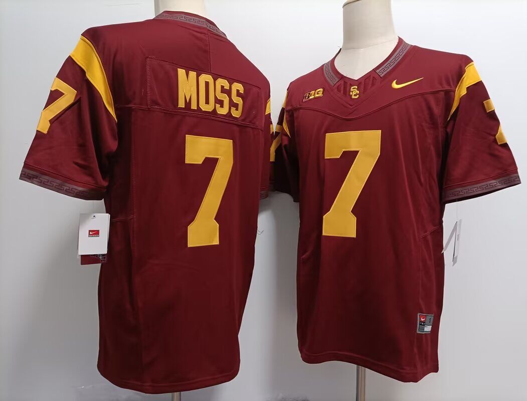 Men USC Trojans #7 Miller Moss red 2024 Nike NCAA jersey->more ncaa teams->NCAA Jersey
